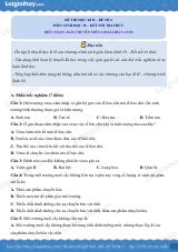 Đề thi học kì 2 Sinh 10 Kết nối tri thức - Đề số 4